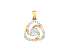 18K Gold & Diamond Floral Pendent Set KRK40099P