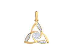 18K Gold & Diamond Pendant Set KRK40106P