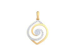 18K Gold & Diamond Pendant Set KRK40107P