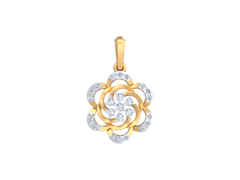 18K Gold & Diamond Pendant Set KRK40109P