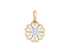 18K Gold & Diamond Pendant Set KRK40110P