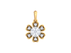 18K Gold & Diamond Pendant Set KRK40113P