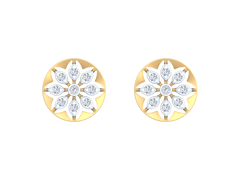 18K Gold & Diamond Women Stud Earring KRK40116E