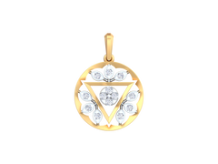 18K Gold & Diamond Pendant Set KRK40118P