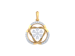 18K Gold & Diamond Pendant Set KRK40123P