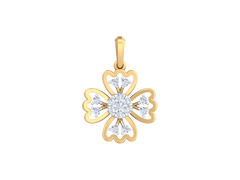 18K Gold & Diamond Pendant Set KRK40127P