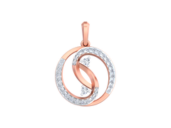 18K Gold & Diamond Floral Pendant Set KRK40186P