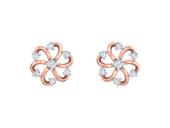 18K Gold & Diamond Women Stud Earring KRK40190E