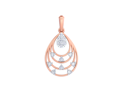 18K Gold & Diamond Pendant Set KRK40191P