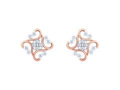 18K Gold & Diamond Women Stud Earring KRK40194E