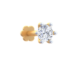 18K Gold & Diamond Stud Nose Pin KRK50269
