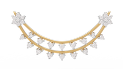 18K Gold & Diamond Floral Mangalsutra For Women KRL90128