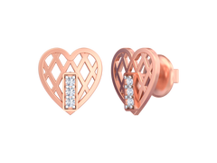 18K Gold & Diamond Women Stud Earring KSK001