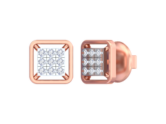 18K Gold & Diamond Women Earring KSK005