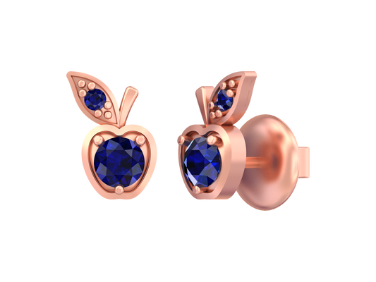 18K Gold & Diamond Women Gemstone Earring KSK006