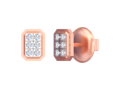 18K Gold & Diamond Women Earring KSK011