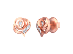 18K Gold & Diamond Women Earring KSK017