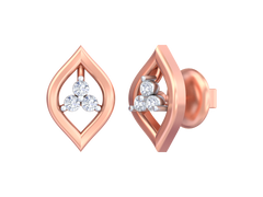 18K Gold & Diamond Women Stud Earring KSK032