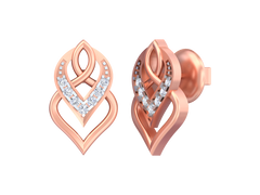 18K Gold & Diamond Women Earring KSK034