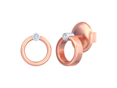 18K Gold & Diamond Women Earring KSK037