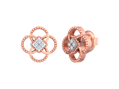 18K Gold & Diamond Women Earring KSK040