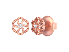 18K Gold & Diamond Women Earring KSK046