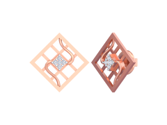 18K Gold & Diamond Women Stud Earring KSK047