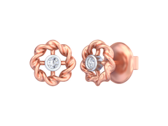 18K Gold & Diamond Women Earring KSK048