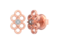 18K Gold & Diamond Women Earring KSK052