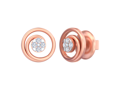 18K Gold & Diamond Women Earring KSK058