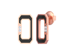 18K Gold & Diamond Women Dailywear Earring KSK069