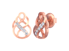 18K Gold & Diamond Women Earring KSK073