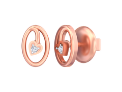 18K Gold & Diamond Women Earring KSK075