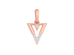 18K Gold & Diamond Dailywear Pendant KSK129