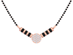 18K Gold & Diamond Beaded Mangalsutra For Women KSK182