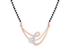 18K Gold & Diamond Beaded Mangalsutra For Women KSK188