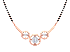 18K Gold & Diamond Beaded Mangalsutra For Women KSK193