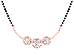 18K Gold & Diamond Beaded Mangalsutra For Women KSK200