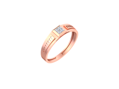18K Gold & Diamond Ring For Men KSK228