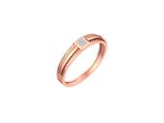 18K Gold & Diamond Ring For Men KSK251