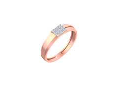 18K Gold & Diamond Ring For Men KSK263