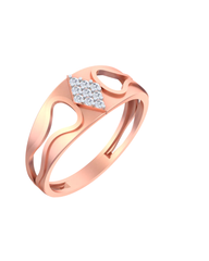 18K Gold & Diamond Ring For Men KSK260