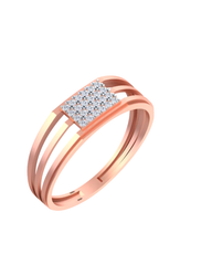 18K Gold & Diamond Ring For Men KSK232