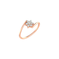 18K Gold & Diamond Ring For Women LR-4092