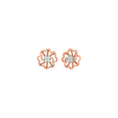 18K Gold & Diamond Women Earring KER-107