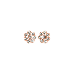 Floral Diamond Studs Earring