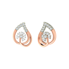 18K Gold & Diamond Women Earring KER-200