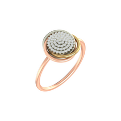 18K Gold & Diamond Ring For Women KJLR-236