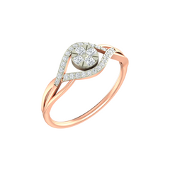 18K Gold & Diamond Ring For Women PJLR-26
