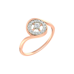 18K Gold & Diamond Ring For Women PJLR-36